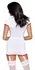 Cottelli Costumes Nurse XL White Dress with Red Accents, Adjustable Straps