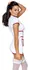 Cottelli COSTUMES Nurse S White Suspender Dress with Red Accents