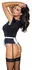 Cottelli COSTUMES Waitress Body M Lace Trim Adjustable Straps Black/White