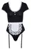 Cottelli Costumes Waitress Set S - Elegant Lace Black & White Body with Apron