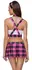 Cottelli Costumes School Uniform Set M Pink/Black/White Checkered 4-Piece