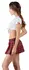 Cottelli Collection School Girl Costume Set S Tartan Skirt Classic Top