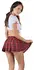 Cottelli Collection School Girl Costume Set S Tartan Skirt Classic Top