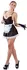 Cottelli Collection Maid Dress L Classic Black & White Adjustable Fit