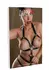 Wetlook Bodysuit Open Cup High-Waist Gold O-Ring Black S/M