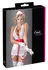 Cottelli Collection Nurse S Costume with Headband and Suspenders, White/Red