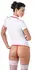 Cottelli Collection Nurse Uniform L - White & Red, Short Sleeve, Adjustable Straps