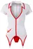 Cottelli Collection Nurse Costume S - White & Red, Short Sleeves