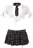 Cottelli Collection Schoolgirl Costume Set XS - Classic Plaid Design