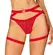 Obsessive Elianes Harness XL/2XL - Adjustable Gold Accent Belt