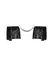Obsessive Sherila Black Fringed Adjustable Wrist Cuffs