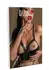 Wetlook Bodysuit with Chain Detail - High-Waisted, Glossy Finish