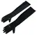 Cottelli Collection Wet Look Long Gloves S-L, Black, Shiny Finish