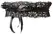 Cottelli Collection Black Lace Garter with Satin Bow, Adjustable Fit