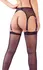 Cottelli Collection Suspender Belt Black S/M with Stockings Set