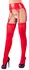 Cottelli Collection Suspender Belt Red S/M with Adjustable Straps