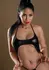 High-Waist Wetlook Halter Bodysuit - Shiny Black, Adjustable Fit