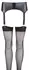 Cottelli Collection Wet Look Suspender Belt Set S Black