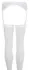 Cottelli Collection Lace Suspender Belt & Stockings White M/L