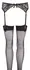 Cottelli Collection Lace Suspender Belt Black M/L - Elegant Lingerie Set