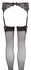 Cottelli Collection Lace Suspender Belt Set Black S/M Polyamide