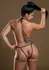Strappy Bodysuit Open Crotch Black One Size - Ultra-Stretchy Design