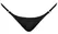 Noir Powerwetlook G-String S/M with Silver Side Hooks, Black