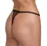 Cottelli Lingerie Lace String S/M with Removable Pearl Chain, Black-Pink