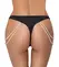 Cottelli LINGERIE String M/L with Removable Pearl Chains, Black Lace