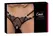 Cottelli LINGERIE Eyelash Lace String M/L with Rhinestone Rings, Black