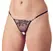 Cottelli Collection Red Gem Embroidered Lingerie String S/M