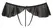 Cottelli Collection G-string with Frills XL Black Pearl Accent