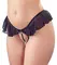 Cottelli Collection G-String S Black with Decorative Frills and Pearls