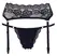 Cottelli Collection Lace Lingerie Set with Adjustable Suspenders Black L