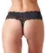 Cottelli Collection String Pearls Black M - Floral Lace Waistband Design