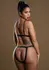 Daring Intimates Wetlook 2-Piece Bra Set Open Cup Black S/M