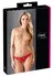 Cottelli Collection Floral Lace String Red L Open Design