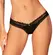 Obsessive Medilla Lace Thong XL/2XL Black - Eyelash Lace & Comfort