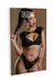 Daring Intimates Wetlook Bra Set Black 2-Piece Glossy Lace Finish