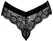 Cottelli LINGERIE Lace Panties with Velvet Waistband and Removable Chain S