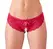 Cottelli Collection Lace Briefs M - Black Floral, Crotchless Design