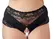 Cottelli Collection Pearl Briefs Black 4XL - Lace Insert & Pearl Detail