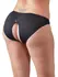 Cottelli Collection Crotchless Briefs 3XL with Lace Accents Black