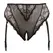 Cottelli Collection Suspender Panty 4XL, High-Waist, Floral Lace, Black