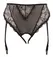 Cottelli Collection Suspender Panty 4XL, High-Waist, Floral Lace, Black