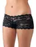 Cottelli Collection Black Lace Panties XL Floral Pattern Open Back