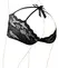 Cottelli Collection Black Lace Panties XL Floral Pattern Open Back