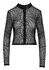 Noir Handmade Top Leo XL - Semi-Transparent Mesh, Leopard Pattern