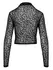 Noir Handmade Top Leo XL - Semi-Transparent Mesh, Leopard Pattern