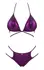 Obsessive Balitta Bikini S Shiny Purple Comfortable Fit